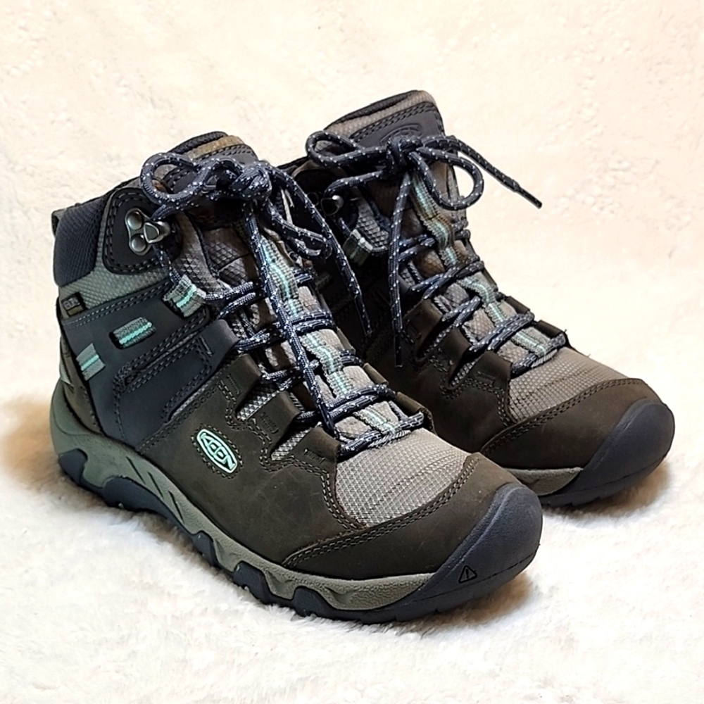 Keen Steens Mid Leather Waterproof Hiking Women's Outdoor  Boots Sz 6